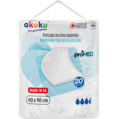 AKUKU A0144 Podkład higieniczny jednorazowy 60x90 cm proMED 20 szt
