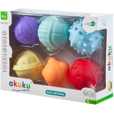AKUKU A0640 Zestaw piłeczek sensorycznych soft