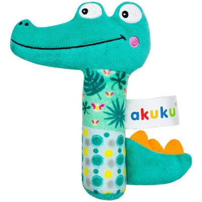 AKUKU A0644 Grzechotka piszczek Krokodyl