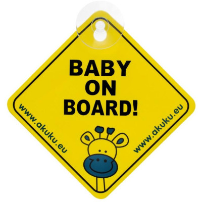 AKUKU A0645 Zawieszka/przyssawka BABY ON BOARD