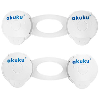 AKUKU A0648 Zabezpieczenia uniwersalne do szafek białe 10 cm