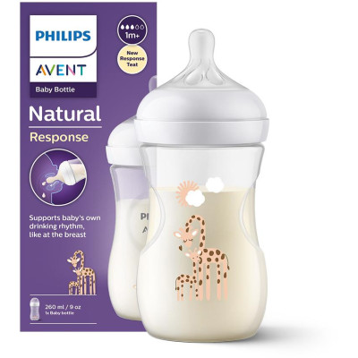 AVENT SCY903/66 Fľaša Responsive Natural dekor 260 ml