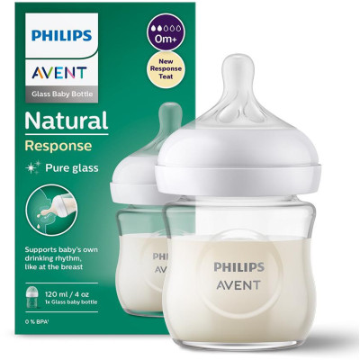 AVENT SCY930/01 Responsive Natural sklenená fľaša 120 ml