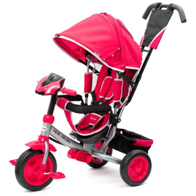 BABY MIX 45766 Rowerek trójkołowy z światłami led Lux Trike różowy