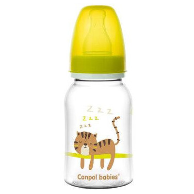 CANPOL 59/100 Butelka wąska 120 ml AFRICA żółta