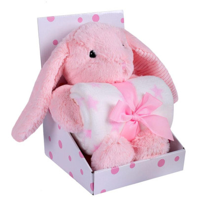 EASY CARE 562 Kocyk + pluszak PINK RABBIT