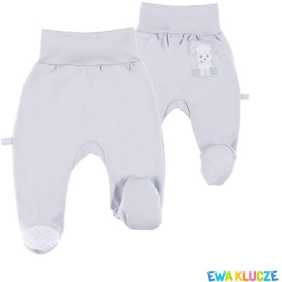 EWA 852489 NEWBORN Polovičný overal sivý 62