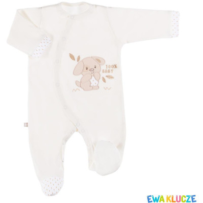 EWA 852533 NEWBORN Pyžamá ecru 56
