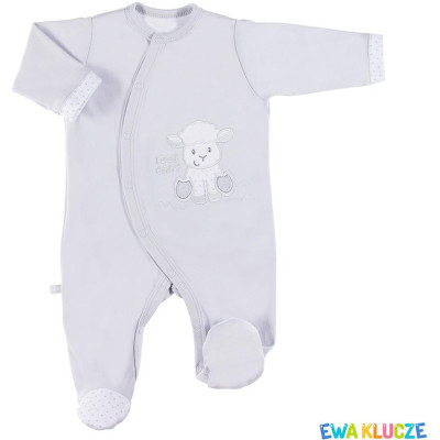 EWA 852632 NEWBORN Pajac szary 62