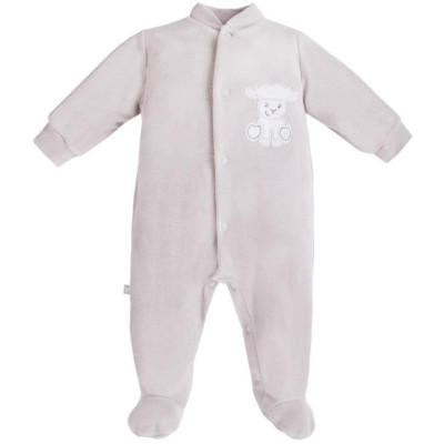 EWA 930040 NEWBORN Pajac welur szary 62