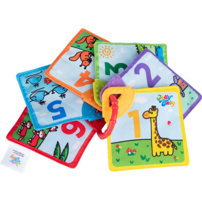 JOLLYBABY JB 80590 Książeczka - gryzaki zwierzęta