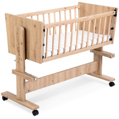KLUPŚ Łóżeczko dostawne 89x40 ZOYA 5w1 dąb