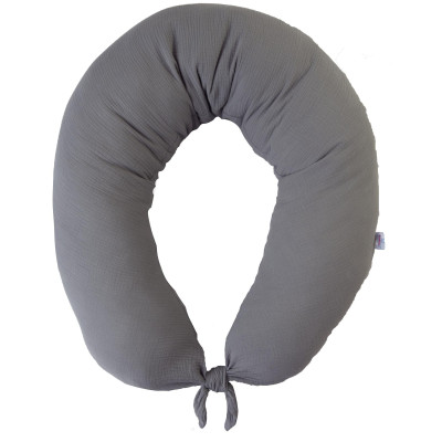 MATEX Poduszka pozycjonująca MOON MUSLIN 260 cm [TB0076_44]c. szary