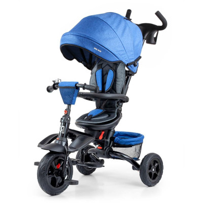 MILLY MALLY 5071 Rowerek trójkołowy Stanley Rubber Navy - Black