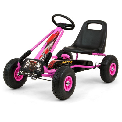 MILLY MALLY Gokart na pedały Thor Pink