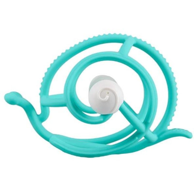 Mombella 00604 Gryzak z grzechotką Ślimak Teal