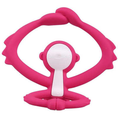 Mombella 00812 Gryzak Zabawka Małpka Dark Pink