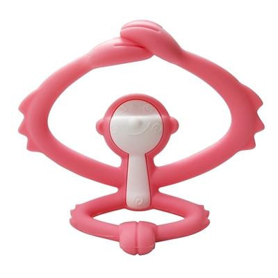Mombella 8081-4 Gryzak Zabawka Małpka Pink