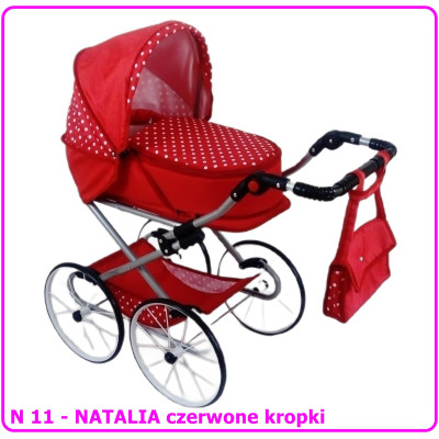 Wózek dla lalek głęboko-spacerowy RETRO NATALIA