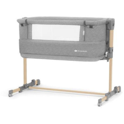 KINDERKRAFT Łóżeczko dostawne Neste Grow Light Grey Full Wood