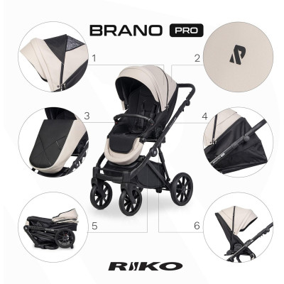 Wózek dziecięcy Riko Brano Pro Sand