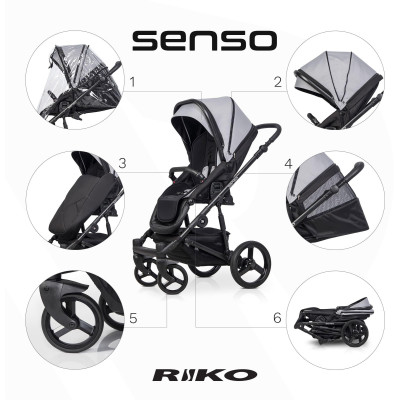 Wózek dziecięcy Riko Senso GreyFox