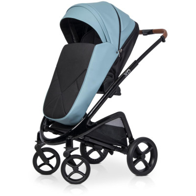 Wózek dziecięcy Riko XD Black Line Crystal Blue