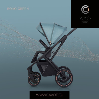 Wózek dziecięcy Cavoe Axo Shine Boho Green