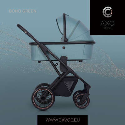 Wózek dziecięcy Cavoe Axo Shine Boho Green