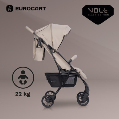 Wózek dziecięcy Euro-Cart Volt Black Edition Fossil