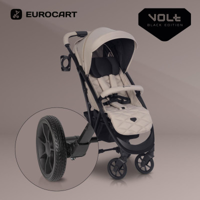 Wózek dziecięcy Euro-Cart Volt Black Edition Fossil