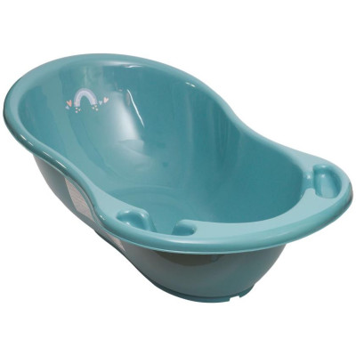TEGA ME-004 ODPŁYW-165 Wanna 86 cm METEO z odpływem turkusowy