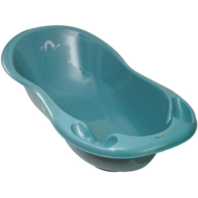 TEGA ME-005 ODPŁYW-165 Wanna 102 cm LUX METEO z odpływem turkusowy