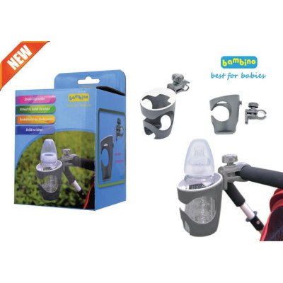 TopGal 210743 Uchwyt na kubek do wózka szary