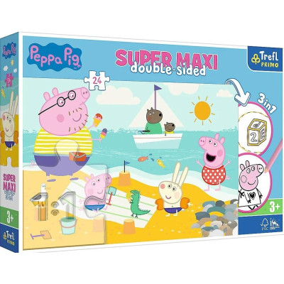 TREFL 41010 Puzzle 24 SUPER MAXI Radosny dzień Peppy