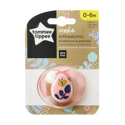 TT 43338670 Smoczek uspokajający MODA GIRL 0-6m 1 szt. PROMOCJA mix 5+ 1 gratis!