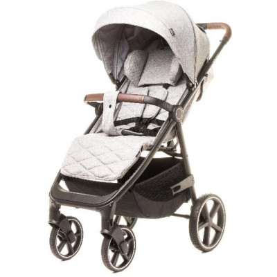 4 BABY Wózek spacerowy STINGER PRO MELANGE LIGHT GREY
