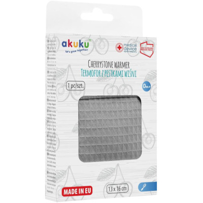 AKUKU A0635 Termofor z pestkami wiśni 13x16cm.Grey