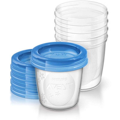 AVENT SCF619/05 Pojemniki Via 180 ml + pokrywki