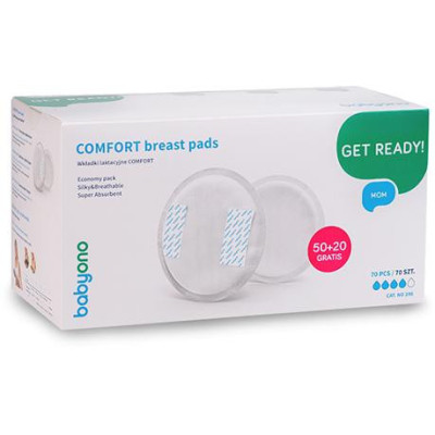 B.O.296 Wkładki laktacyjne Comfort 50+20 szt.gratis