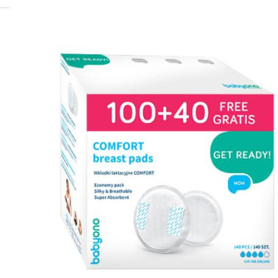 B.O.296/140 Wkładki laktacyjne COMFORT 100+40 szt GRATIS