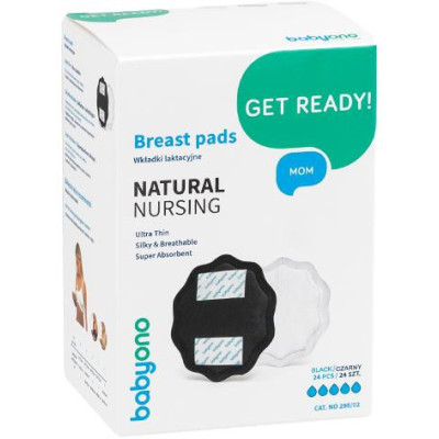 B.O.298/02 Wkładki laktacyjne NATURAL NURSING 24 szt czarne