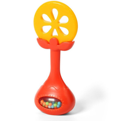 B.O.499/01 Edukacyjny gryzak z grzechotką JUICY ORANGE