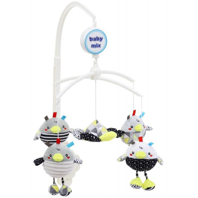 BABY MIX 43414 Karuzela pluszowa Kurczaki TK/478M