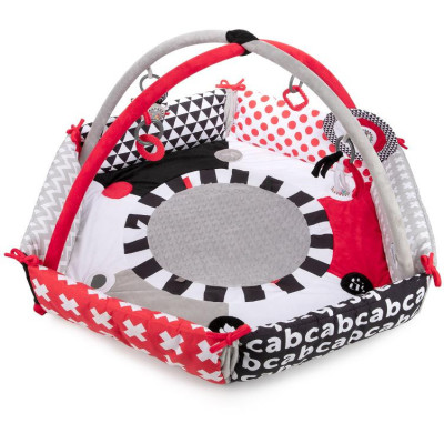 CANPOL 68/077 Pluszowa sensoryczna mata do zabawy Sensory Toys