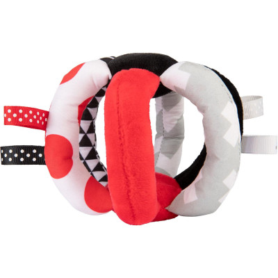 CANPOL 68/082 Pluszowa piłka kontrastowa SENSORY TOYS