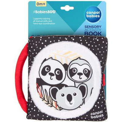 CANPOL 68/088 Sensoryczna książeczka manipulacyjna BabiesBoo Panda
