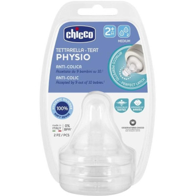 CHICCO 00020323000000 Smoczek PERFECT5 przepływ średni 2m+ 2 szt