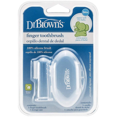 Dr.Browns HG010 Silikonowa szczoteczka do czyszczenia zębów z pudełkiem