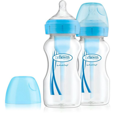 Dr.Browns WB92602 Butelka szeroka szyjka 270 ml PP OPTIONS PLUS 2 PAK niebieski